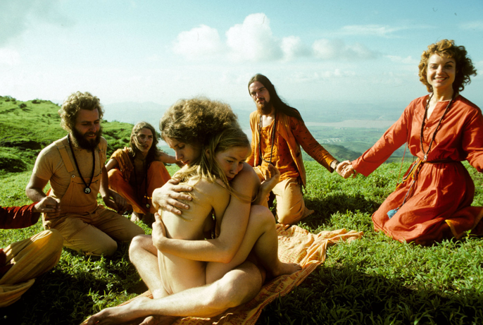 Guru Bhagwan, sa secrétaire et son garde du corps