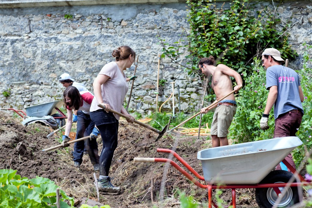 Accueil libre au jardin permacole de Rovéréaz