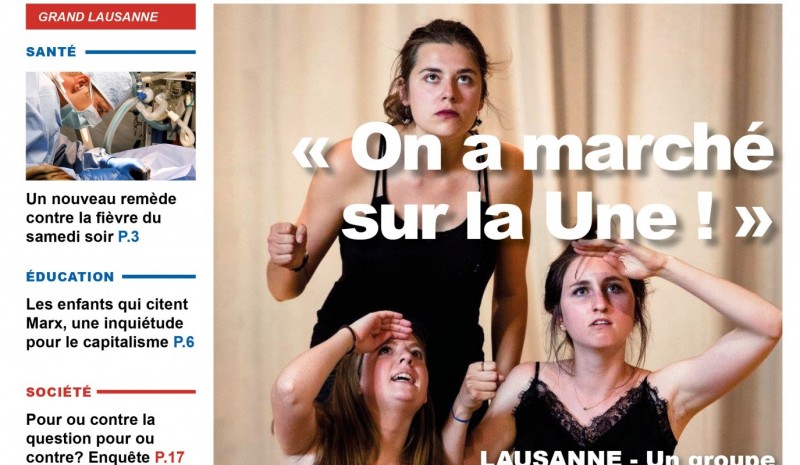 On a marché sur la Une!