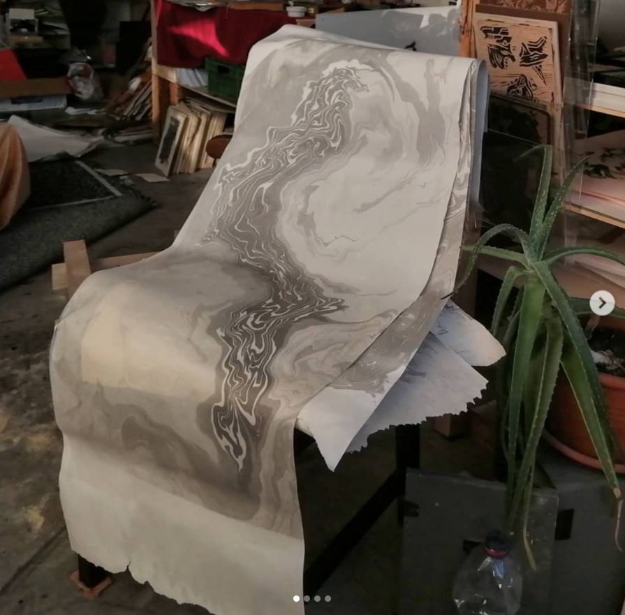 Atelier – Suminagashi, l’encre de chine à la surface de l’eau